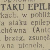 Atak epilepsji, 1931
