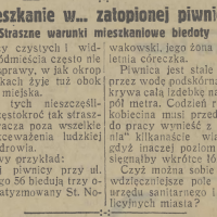 W zatopionej piwnicy