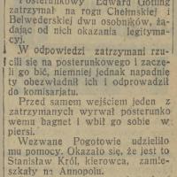 Zamach aresztowanego, 1931