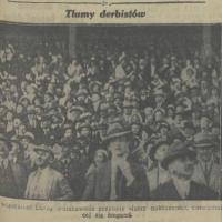 Tłumy derbistów, 1931