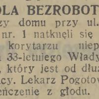 Niedola bezrobotnego Niedola bezrobotnego, 1931