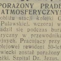 Porażony prądem atmosferycznym Porażony prądem atmosferycznym, 1931