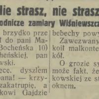 Zbrodnicze zamiary, 1931