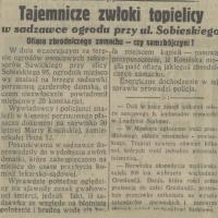 Tajemnicze zwłoki, 1931