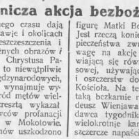 Zbrodnicza akcja bezbożników, 1931