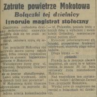 Zatrute powietrze, 1931
