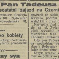 Ostatni zajazd, 1931
