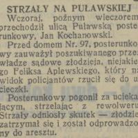 Strzały na Puławskiej, 1931
