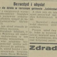 Bezwstyd i ohyda, 1931
