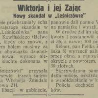 Nowy skandal, 1931