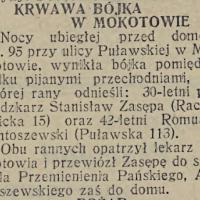 Krwawa bójka, 1931