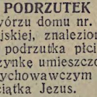 Podrzutek, 1931
