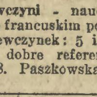 Wychowawczyni potrzebna, 1931