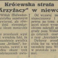 Krzyżacy w niewoli, 1931