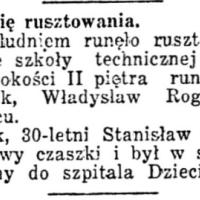 Runęło rusztowanie Runęło rusztowanie, 1931