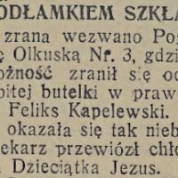 Odłamkiem szkła Odłamkiem szkła, 1931