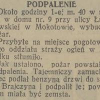 Podpalenie z zemsty Podpalenie z zemsty, 1931