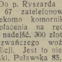 Oszust, 1931