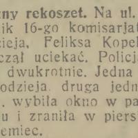 Tragiczny rekoszet Tragiczny rekoszet, 1931