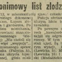 List złodzieja List złodzieja, 1931