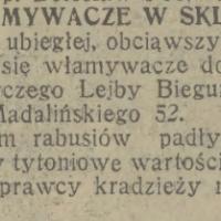 Włamywacze, 1931