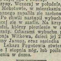 Wybuch benzyny, 1931