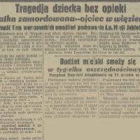 Tragedja dziecka