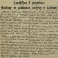 Żonobójca zbadany Żonobójca zbadany, 1931