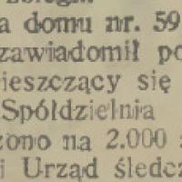 Okradziono sklep, 1932