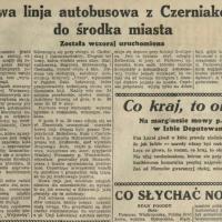 Nowa linja autobusowa, 1932