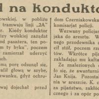 Napad na konduktora Napad na konduktora, 1932