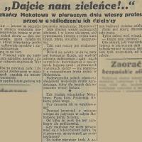 Dajcie nam zieleńce, 1932