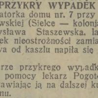 Przykry wypadek, 1932