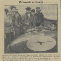 Holowanie szybowca, 1932