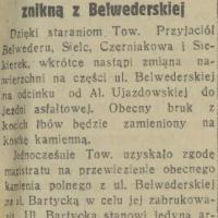 Kocie łby na Bartycką, 1932
