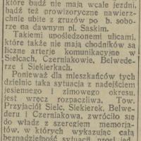 Bez jezdni i chodników, 1932