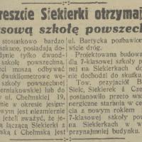 Starania o szkołę, 1932