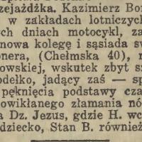 Śmiertelna przejażdżka, 1932
