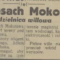 Wille na wertepach, 1932