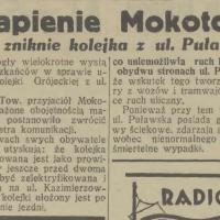 Utrapienie Mokotowa, 1932