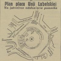 Plan uroczystości, 1932