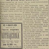 Zburzyć rogatki, 1932