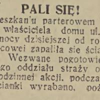 Pali się, 1932
