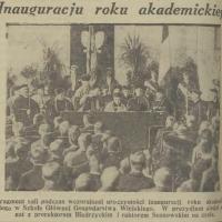 Inauguracja roku, 1932