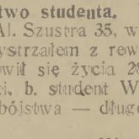 Samobójstwo studenta Samobójstwo studenta, 1933