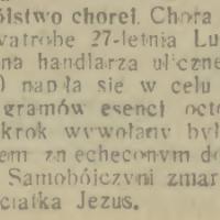 Samobójstwo chorej, 1933