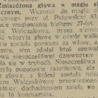Zmiażdżona głowa Zmiażdżona głowa, 1933