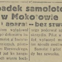 Podmuch wiatru, 1933