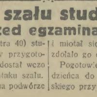 Atak szału studenta, 1933