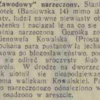 Zawodowy narzeczony, 1933